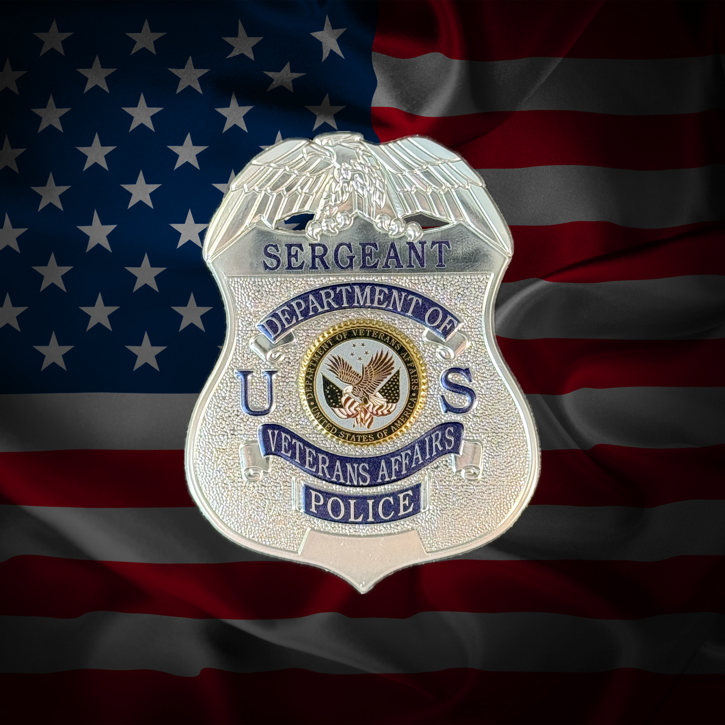 Custom Flex Badge - Dual Plated (Silver & Gold)