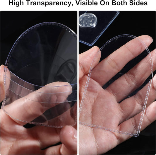 Single Pocket Coin Sleeves Clear Plastic Protective Holders – 2.2" Round