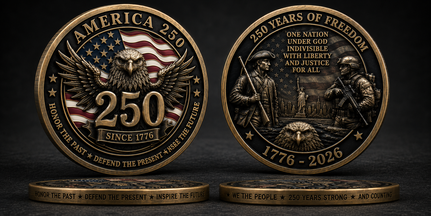 American 250 Challenge Coin