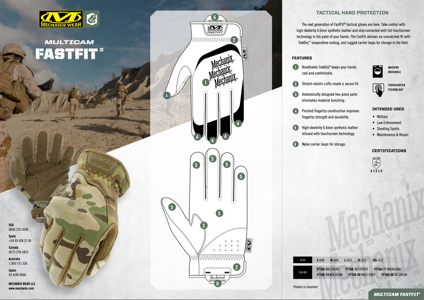 Multicam FastFit® Tactical Gloves