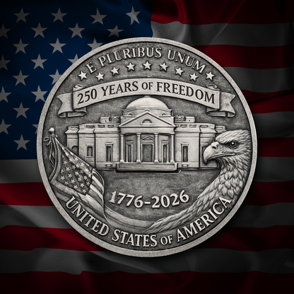 America 250 Tactical Nickel Challenge Coin
