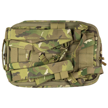 Camouflage tactical pouch on a white background