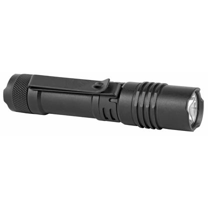 Black flashlight on a white background