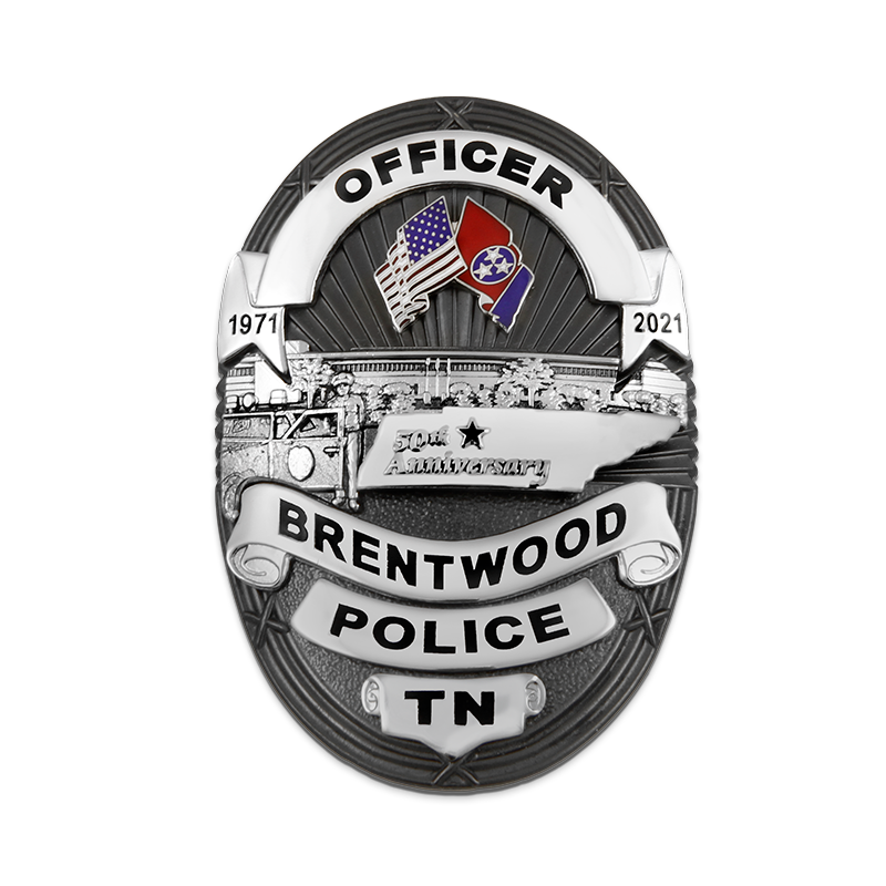 Brentwood TN 50th Anniversary Police Badge