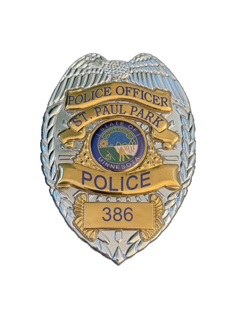 police badge flexible patch.