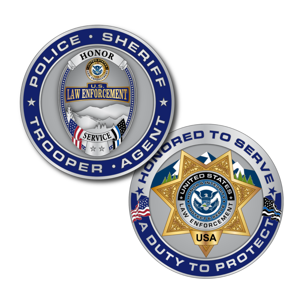 United States Law Enforcement Custom Challenge Coin